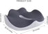 Home & Travel Gear Memory Foam Seat Cushion for Office Chair & Car Ergonomic Support for Comfortable Sitting Non-Slip