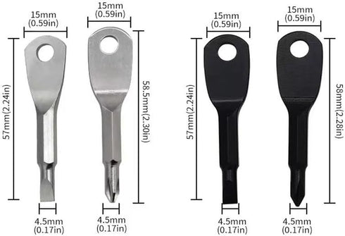 Utaly Portable Multifunction Key Chain Pocket Screwdriver Dual-purpose Mini Shape Travel Kits Outdoor Home Screwdriver