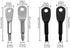 Utaly Portable Multifunction Key Chain Pocket Screwdriver Dual-purpose Mini Shape Travel Kits Outdoor Home Screwdriver