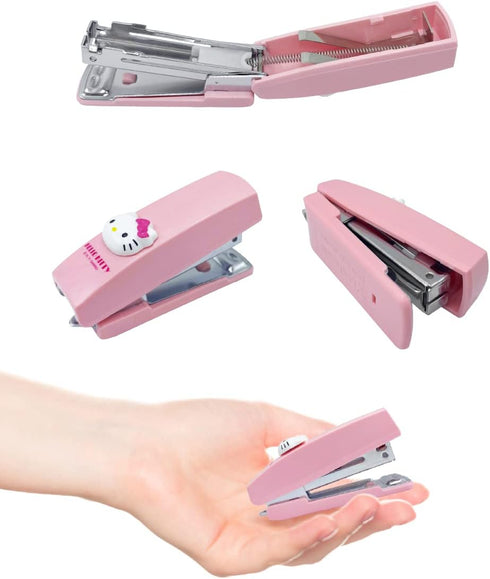 Kitty Mini Stapler with 1,000 Staples/Box, Staples Remover Set, School, Office Stationery, Mini Stapler Set