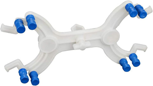 StonyLab Plastic Double Burette Clamp, Adjustable Double Burette Clamp Buret Clamp Butterfly Style Spring Loaded Lab Accessory for Laboratory by stonylab