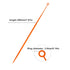 Biologix 100Pcs 10ul Disposable Inoculating Loop, Gamma Sterile Plastic Sampling Rod, Orange Polypropylene Inoculation Tool for Cell Biology and Scientific Lab Supplies, Aseptic Reusable Package