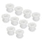 MECCANIXITY 10Pcs Snap Rubber Grommet Plug Mount, Dia 9.5mm ID 6.5mm Seal for Electrical Box Cable Pipe White