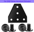 6Sets 2020 Corner Bracket Connectors 5 Hole T Shape Joint Plates for 2020 Series 6mm Slot Aluminum Extrusion