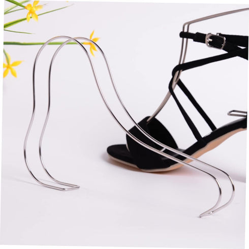 2pcs Luxshiny Sandal Support Display Stands Hanging Shoe Organizer for Shoes Rack Holders
