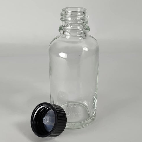 Bioll 30ml (1 oz) Glass Bottle, Essential Oil Bottle with Lid for Perfume, Aromatherapy, Lab Refillable Sample Vials -