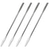 4PCS 150mm/5.9inch Miniature Dual Head Spatula, Semi Miniature Tapered Arrow Flat Head Silver Stainless Steel for