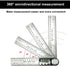 Digital Angle Finder, 2 in 1 Stainless Steel Angle Gauge 7 inch/200mm Tool Kit for Carpenter/Woodworking/DIY