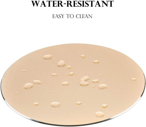 ProElife Premium Aluminum Metal Mouse Pad, Round, 8.66 Inch, Champagne Gold