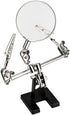 Helping Hand Magnifier Adjustable 5X Magnifying Glass,with Dual Adjustable Alligator Clips, for Soldering, Inspecting Micro Objects, DIY (5X Helping Hands) by WWZMDiB