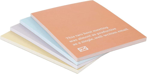 Juvale 8 Pack Funny Notepads with Sarcastic Sayings, Demotivational Notebooks for Office, 4 Designs, 4.25 x 5.5 Inches