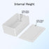 Project Box 8 Pieces Small Electrical Junction Box ABS Plastic Enclosure Power Case White 2.76" x 1.77" x 1.14"