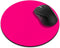 FINCIBO Non-Slip Round Mousepad, Solid Hot Pink Mouse Pad for Home, Office, Gaming Desk