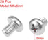 uxcell M5x6mm Machine Screws - Phillips Cross Pan Head Screw, 304 Stainless Steel Fasteners, 20Pcs