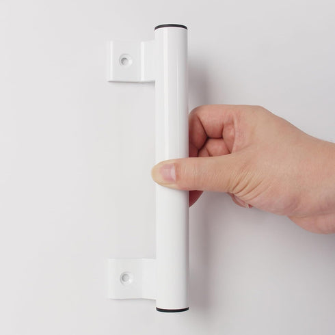 205mm Aluminum Alloy Sliding Door Handle, Modern and Fashionable Metal Handle for Balcony Bathroom Glass Door, Black,