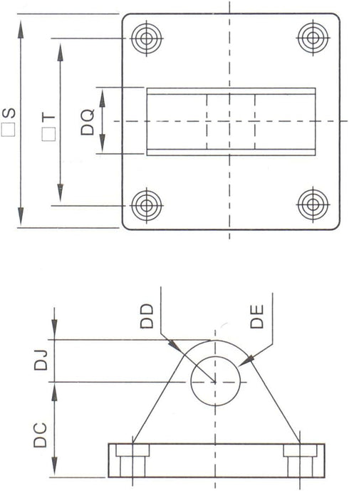 Baomain Foot Flange CA-63 for Pneumatic Standard Cylinder SC 63 Foot Mounting Work