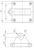 Baomain Foot Flange CA-63 for Pneumatic Standard Cylinder SC 63 Foot Mounting Work