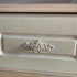 Hlsicnalm 4 Pcs Flower Drawer Pull Handles Rose Knob with Plate for Dresser Vanity Nightstand Cupboard