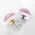 WenRan 40mm K9 Closet (4,Silver) Pink Diamond Crystal Pull Handle Simple Bedside Cabinet Drawer Handle Single Hole Pull