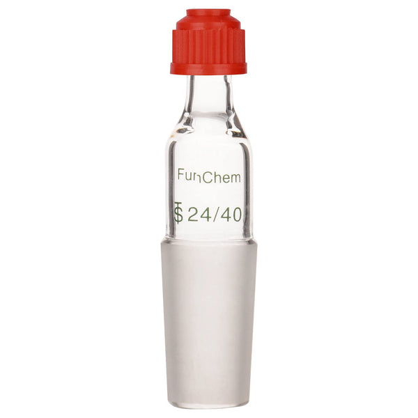 Glass Thermometer Inlet Adapter for Distillation Apparatus, 24/40 Inner Joint, 80mm Height