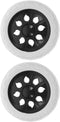 Replacement Shopping Cart Wheels 2-Pack Heavy Duty Plastic Pu Rolling Wheels for