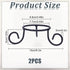 2Pcs FREEBLOSS Crystal Ball Display Stand Crystal Holder Sphere Holder Iron Egg Stands Holders for Stones Gemstone