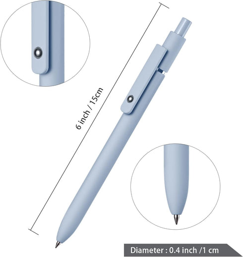 EEOYU 5pcs Quick Dry Ink Gel Pens Fine Point Retractable Roller Ball Pens Black Ink Smooth Writing Cute Aesthetic pens for School Office Home Diary by EEOYU