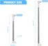 ROZEKEAN 17.5"-53 Sliding Door Security Bar(Stainless Steel ") Child Proof Sliding Door Lock Bar with Anti Lift Lock