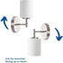 1-Light E26 Progress Lighting Replay Collection Etched White Glass Modern Bath Vanity Light Brushed Nickel