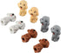 dohobby 24 Pieces Animal Pencil Erasers - 3D Cute Dog Cap Toppers for Party Favors