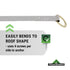 Peakworks Temporary Roof Anchor Bracket - Stainless Steel Safety Anchor for Roofing Work