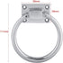 Gsycle (111x56x38mm) Stainless Steel Drop Pull Handle, Shiny Silver Chair Back Ring Pull with Screws for Cabinet, Door
