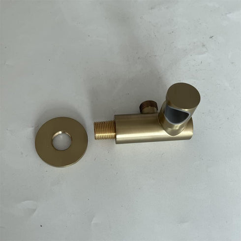 Weirun Elbow Hand Held Shower Head Holder with Hose Connector Shower Wand Holder Wall Mount Adjustable Handheld Shower