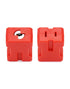 QWORK Electrical Cord Plug Lockout Device, 2 Pack Safety Lock for 2 & 3 Prong Plugs, Built-in Lock Cylinder