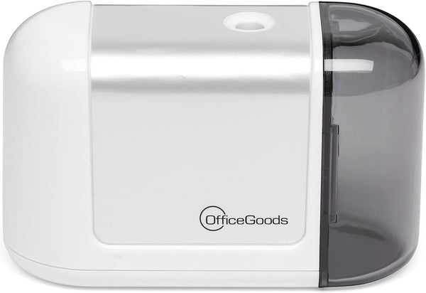 OfficeGoods Mini-Pro Electric Pencil Sharpener, Cordless Portable Battery Operated Sharpener for Home, Office & School