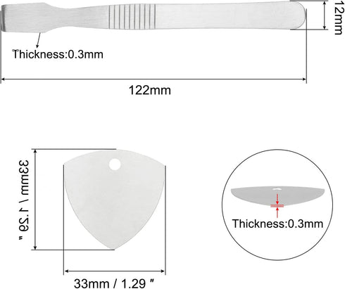 3pcs Stainless Steel Mini Pry Bar Set - Opening Pry Repair Tools Kit for Mobile Phone Screen Glue Removal