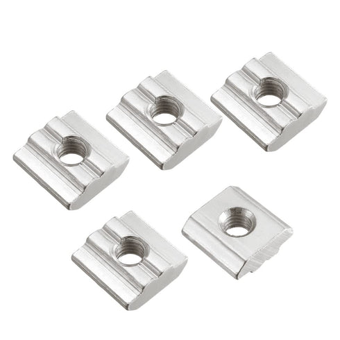 uxcell Slide in T-Nut, M6 Threaded for 3030 Series Aluminum Extrusions, Pack of 20