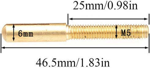 2 Sets Electric Furnace Resistance Wire Connector, Conductive Column Heating Wire Fixed Copper Rod Terminal