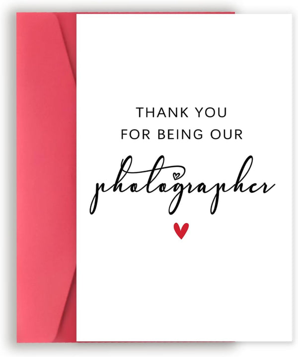 Amorista Thank You Card Gifts for Photographer, Simple Appreciation Gifts for Photographers,Thank You