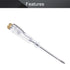 Fielect Tester Screwdriver, Voltage Tester Light Circuit Tester Electric Test Pen AC100-500V (Clear 1pcs)