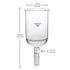 Borosilicate Glass Buchner Filtering Funnel with Fine Frit (G3), 95mm Inner Diameter, 120mm Depth, with 24/40 Standard