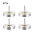 uxcell Mirror Screws Decorative Caps Cover Nails Brushed Stainless Steel 25mm (4pcs)
