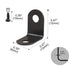 12pcs 12x12mm uxcell Angle Bracket Metal Black Corner Brace Fastener L Shaped Right Angle Brackets Corner Protector