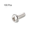uxcell M3x8mm Phillips Round Pan Head Stainless Steel Machine Screws (Pack of 100)