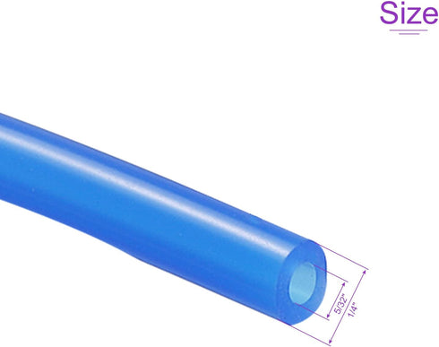 DMiotech 5/32" ID 1/4" OD 3.3 Feet Blue Silicone Tube, Industrial Tubing for Water Air Pump