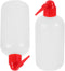 JUMPLAWN 2Pcs Graduated Narrow Mouth Wash Bottle Portable Laboratory Rinse Bottle for Lightweight