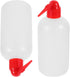 JUMPLAWN 2Pcs Graduated Narrow Mouth Wash Bottle Portable Laboratory Rinse Bottle for Lightweight
