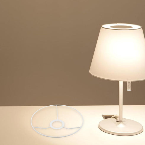 20Cm E27 DIY Round Lampshade Frame Diameter Metal Lampshade Accessory Ring for Base Pendant Ceiling Lamp Chandelier