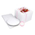 Bakepacker 36pcs Cake Boxes with Window, 8x8x5 Inches, 18-Packs White Bakery Boxes, Includes Cake Boards & Ribbon