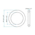 PATIKIL Nitrile Rubber O-Rings 11mm OD 6mm ID 2.65mm Width, 5 Pcs Metric Sealing Gasket for Faucet Plumbing Automotive Repair, Black